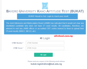 buk post utme score