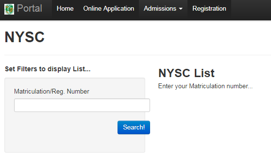 federal Poly Bauchi 2018 NYSC Batch "B" Mobilization List