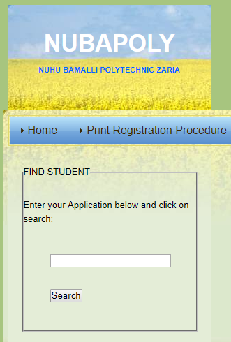 nuba poly hnd admission list