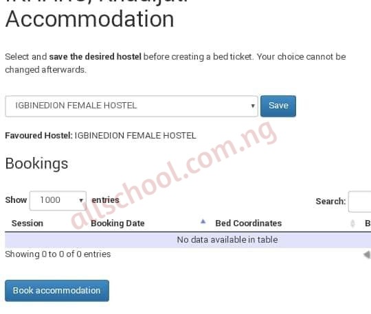 aau ekpoma hostel accommodation