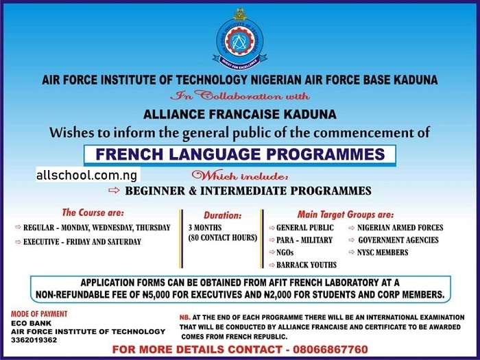 Afit french programme