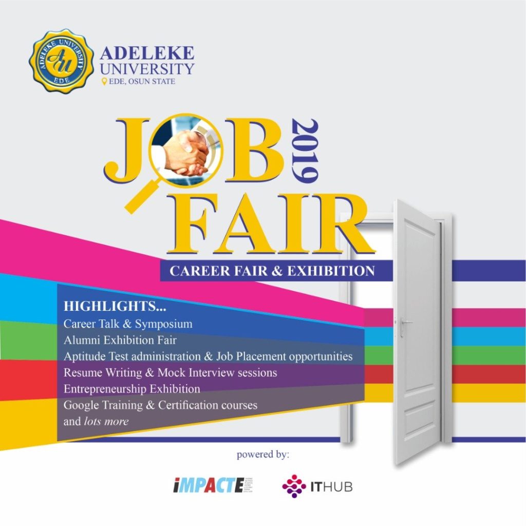Adeleke University job fair