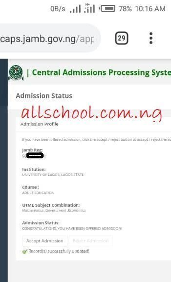 unilag second batch admission list