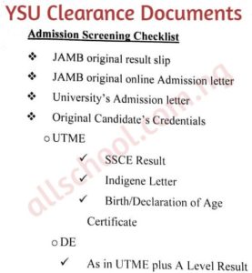 ysu screening document