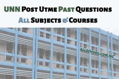 UNN Post UTME Past Questions