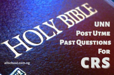 UNN Post UTME Past Questions for CRS