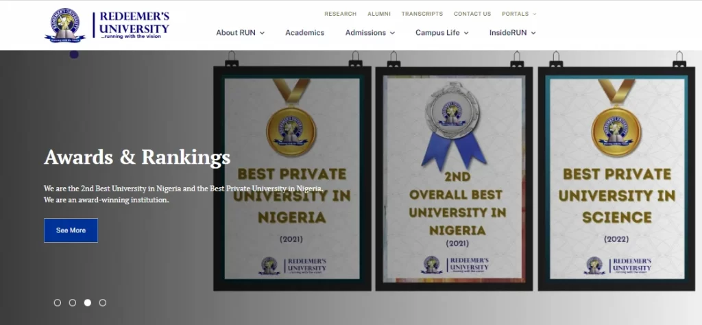 snapshot of redeemer's university