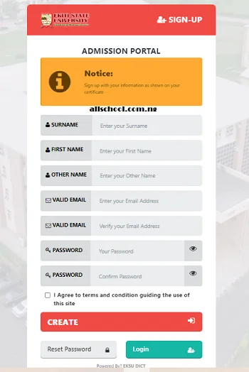 eksu post utme portal