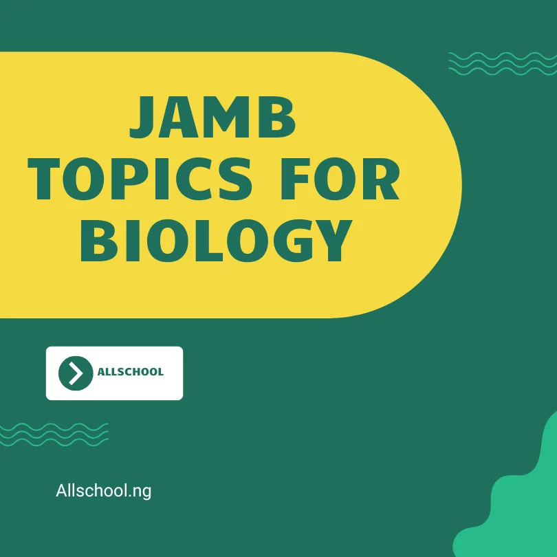 JAMB Topics for Biology